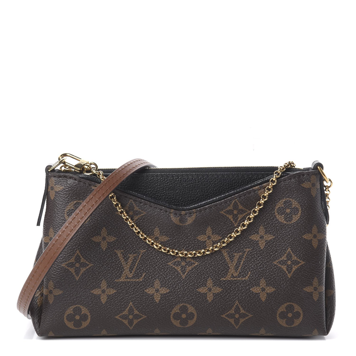Louis Vuitton Monogram Pallas Clutch Black 1 of 8