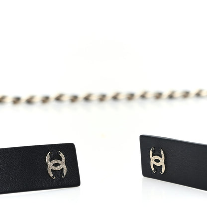 Chanel Lambskin Chain CC Bow Belt M Black 3 of 4