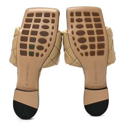 Bottega Veneta Nappa Maxi Intrecciato Lido Flat Sandals 39 Cane Sugar 5 of 7