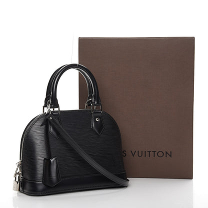 Louis Vuitton Epi Alma BB Black 8 of 12