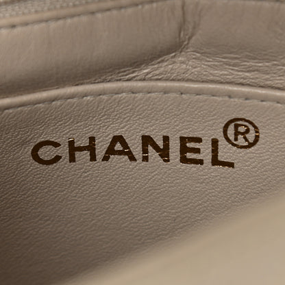 Chanel Lambskin Quilted Mini Square Flap Beige 6 of 10
