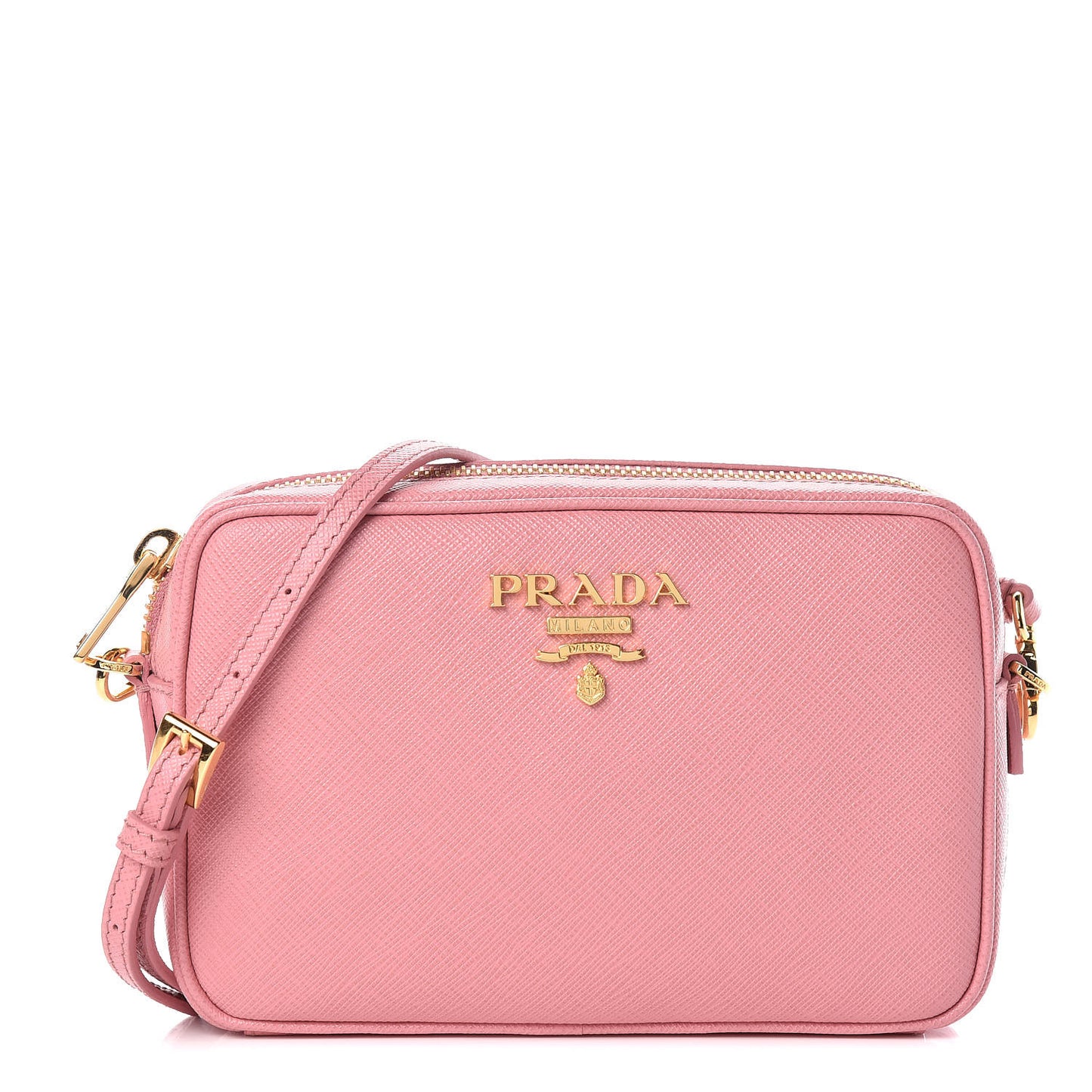 Saffiano Lux Small Camera Crossbody Bag Petalo