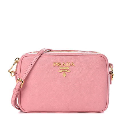 Prada Saffiano Lux Small Camera Crossbody Bag Petalo 1 of 9
