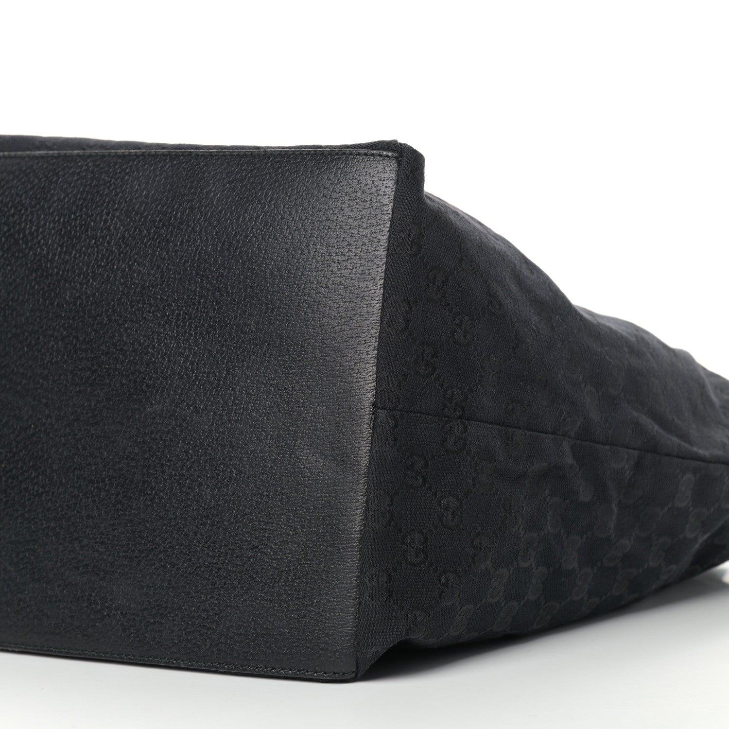 Gucci GG Monogram Large Web Handle Bucket Tote Black 10 of 11