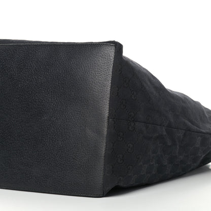 Gucci GG Monogram Large Web Handle Bucket Tote Black 10 of 11