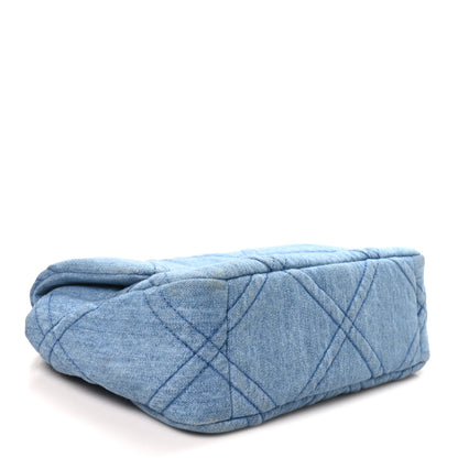 Chanel Denim Quilted Medium Chanel 19 Flap Blue 4 of 10