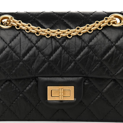 Chanel Aged Calfskin Quilted 2.55 Reissue Mini Flap Black 8 of 11