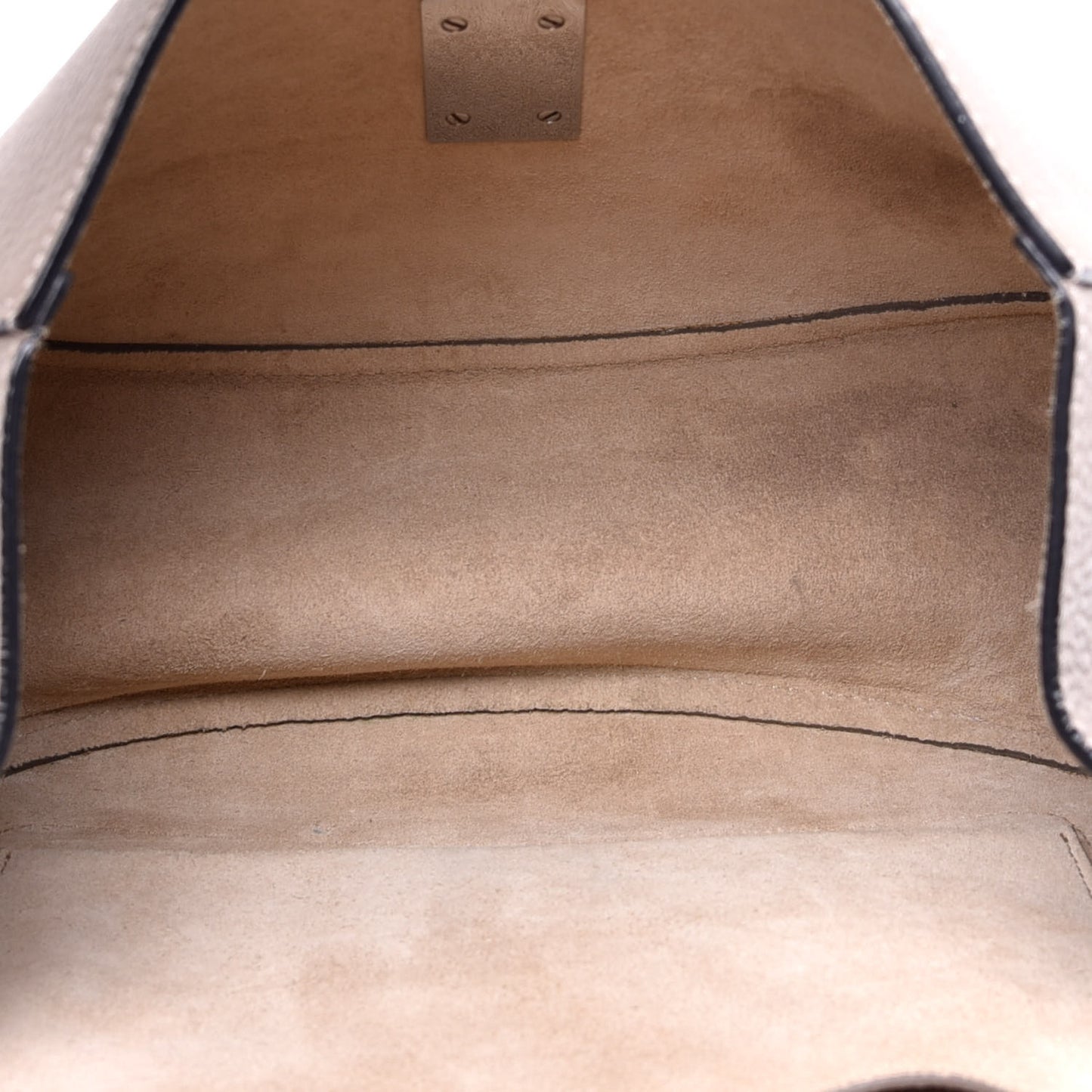 Grained Lambskin Large Drew Shoulder Bag Motty Grey