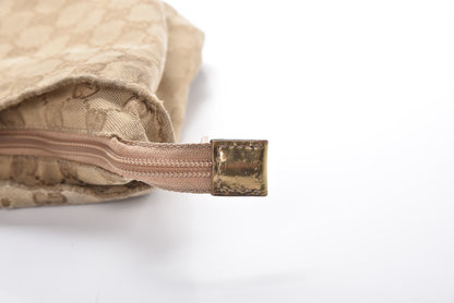 Gucci GG Monogram Medium Web Handle Bucket Tote Pink Gold 10 of 21