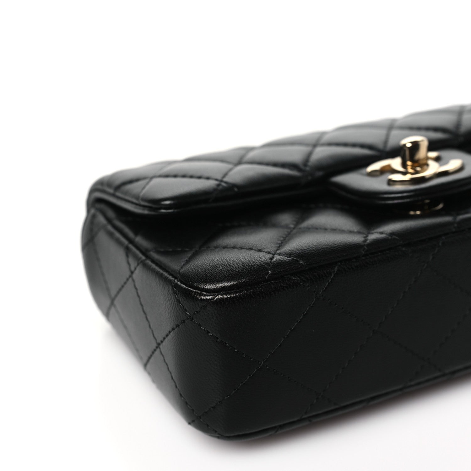 Chanel Lambskin Quilted Extra Mini Flap Black 9 of 11