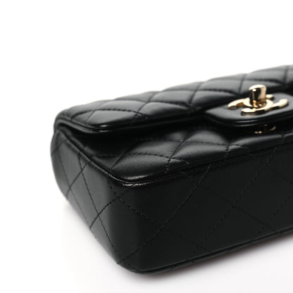 Chanel Lambskin Quilted Extra Mini Flap Black 9 of 11