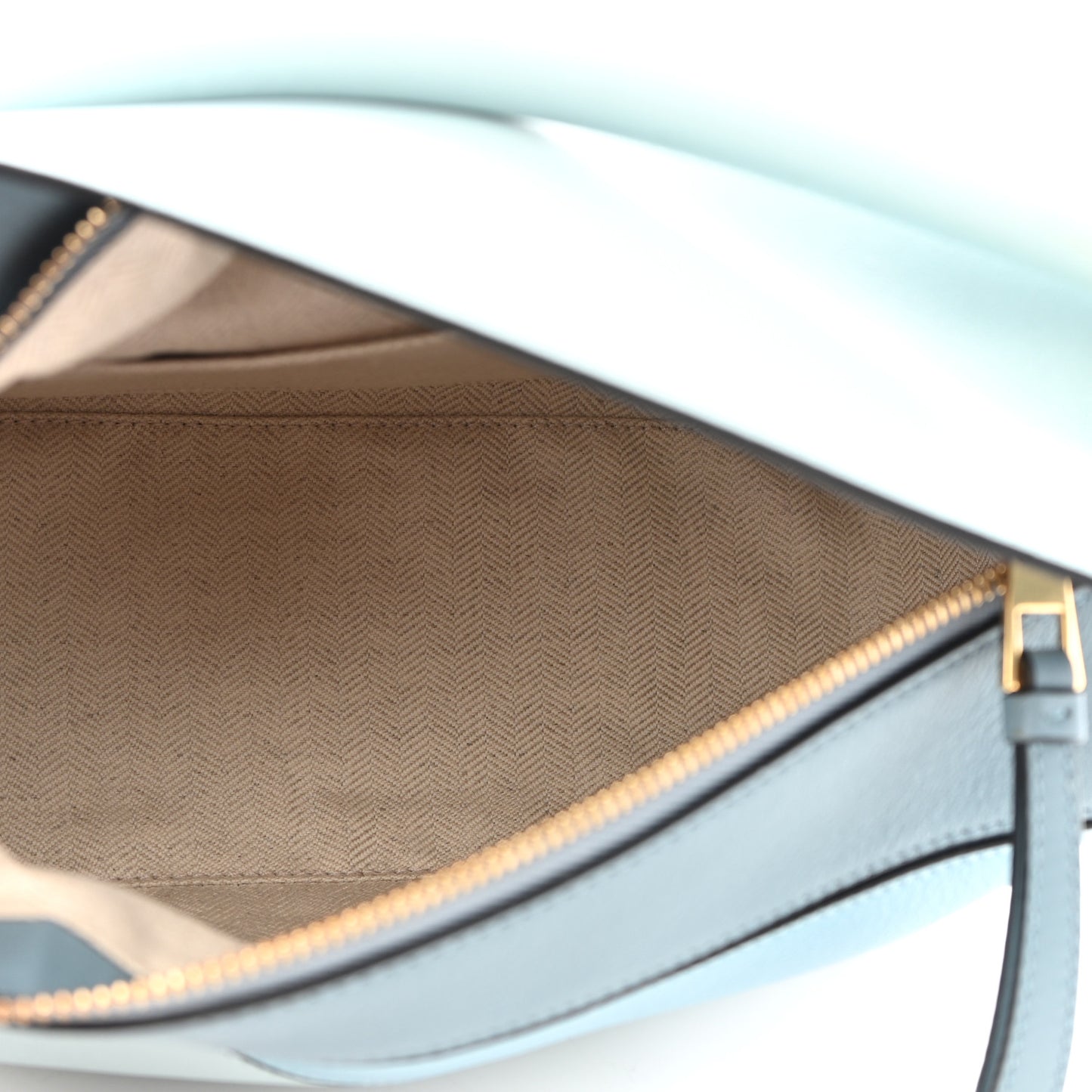 Calfskin Small Puzzle Bag Aqua Light Blue Stone Blue