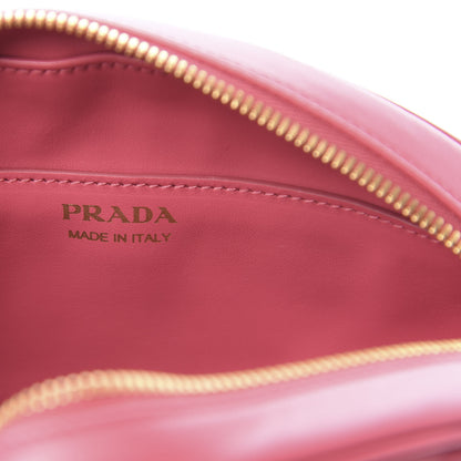 Prada Soft Calfskin Impunture Diagramme Chain Crossbody Peonia 6 of 11