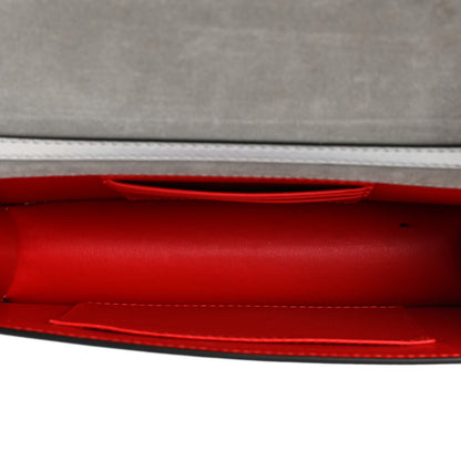 Christian Louboutin Iridescent Calfskin Loubi54 Crossbody Clutch Silver 5 of 19