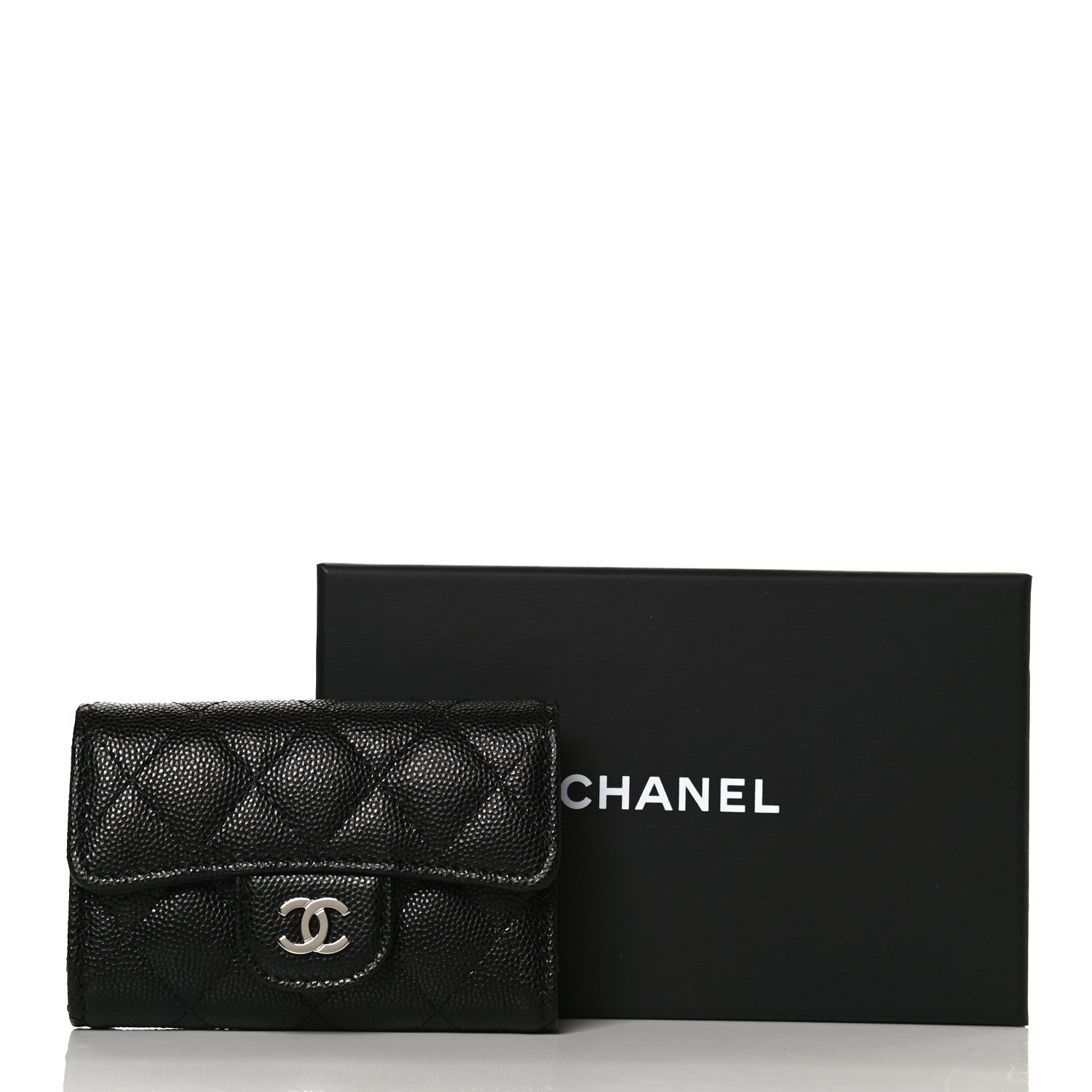 Chanel Caviar Quilted Classic 4 Key Holder Wallet Black 10 of 10
