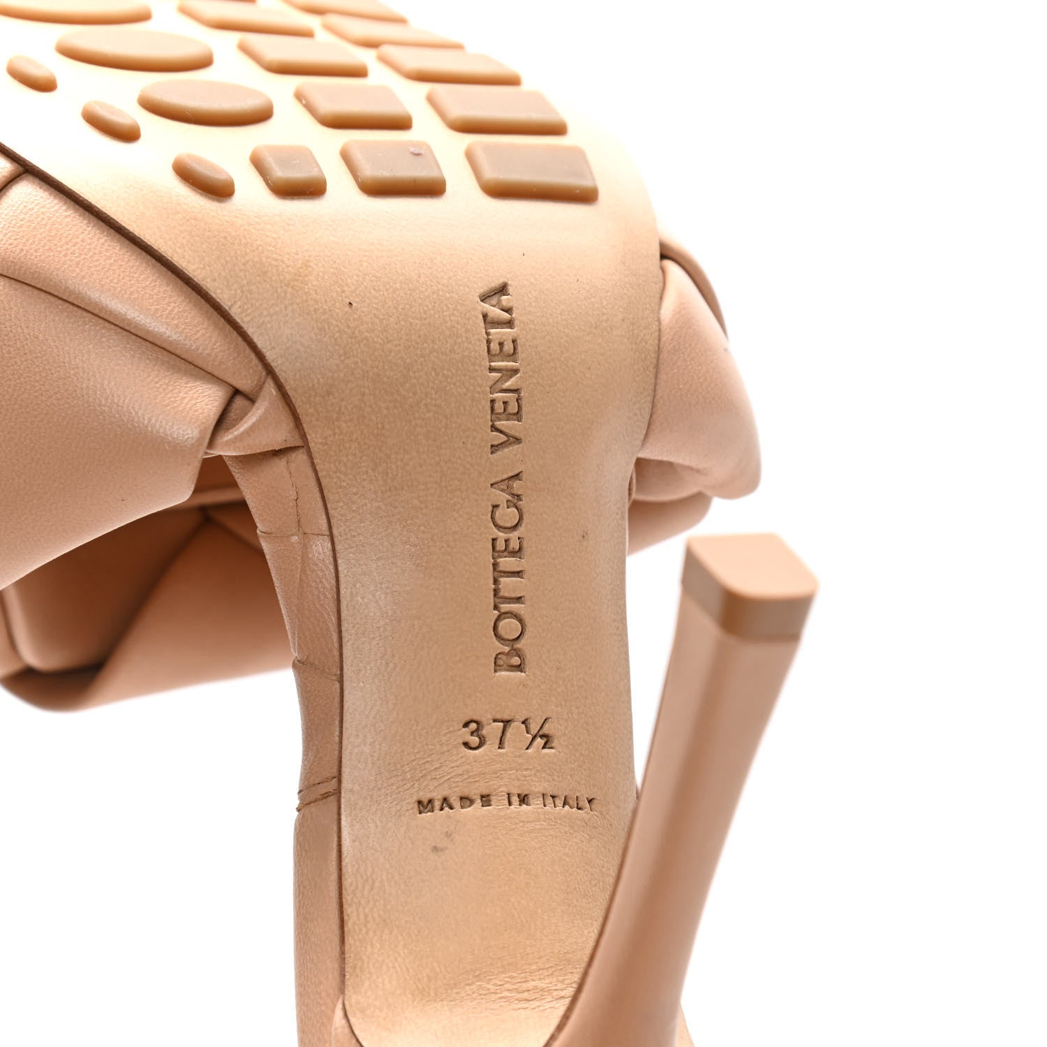 Bottega Veneta Nappa Maxi Intrecciato Lido Mule Sandals 37.5 Cipria 8 of 10