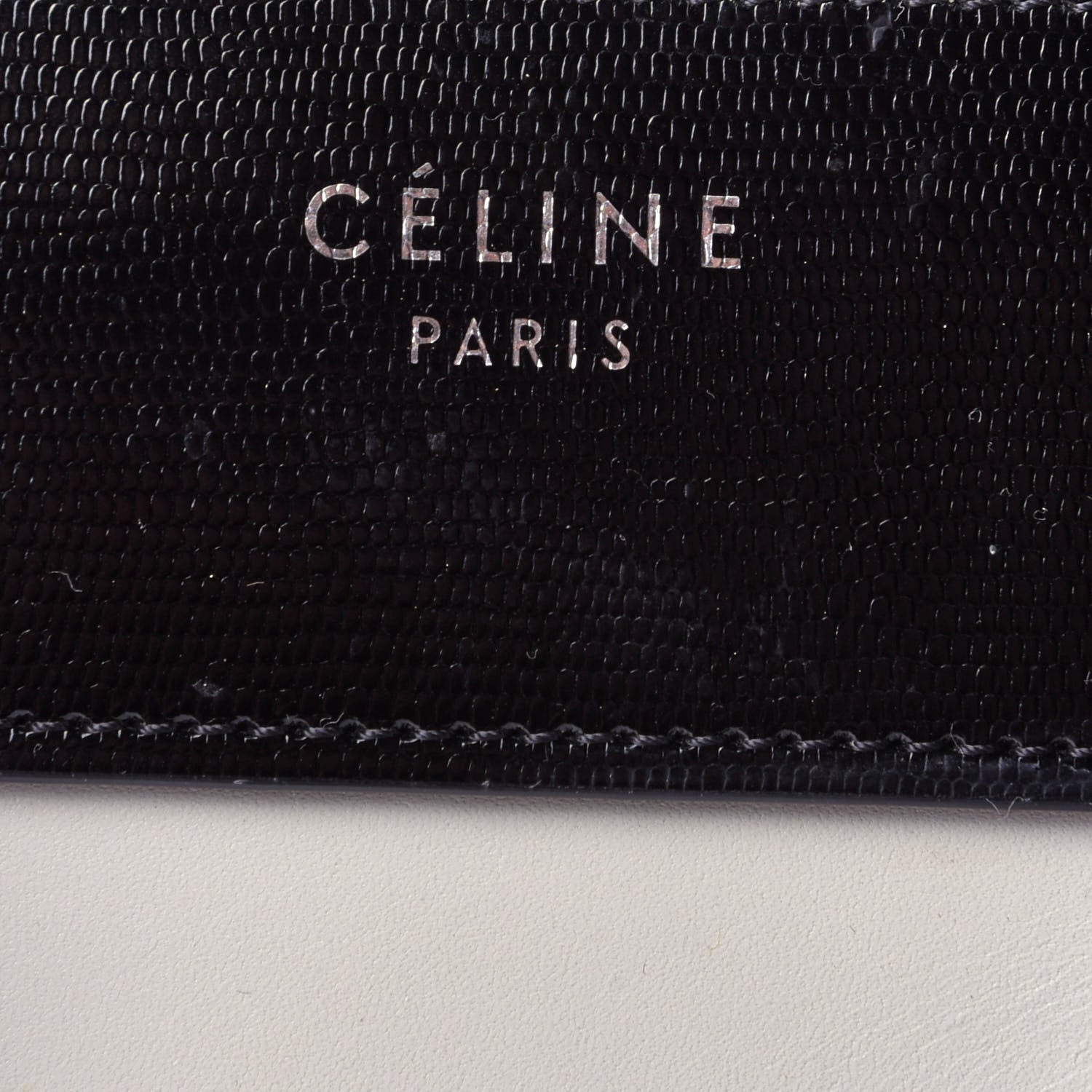 Celine Sleek Calfskin Micro Bi-Color Luggage Black White 5 of 5