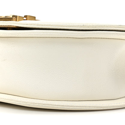 Chanel Caviar Quilted Small Boy Messenger Bag White 9 of 14