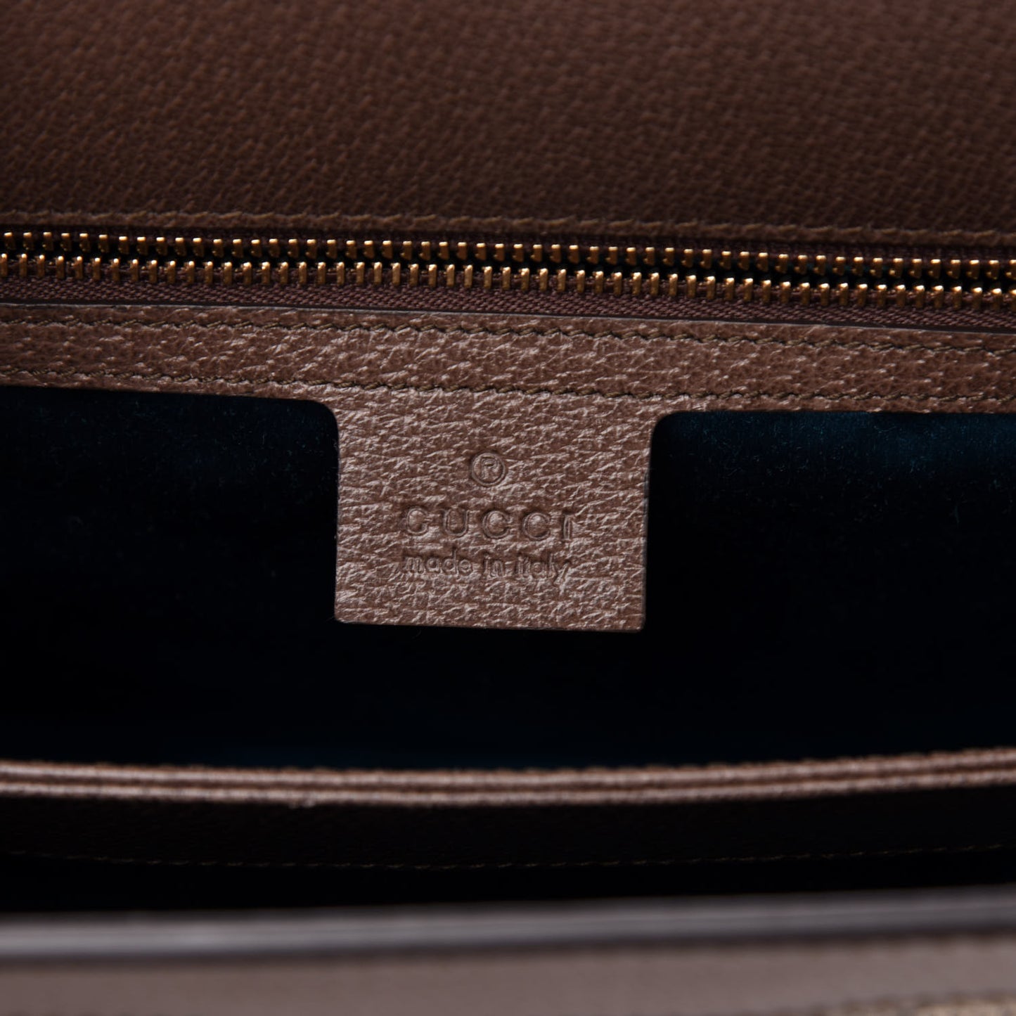 GG Supreme Monogram Web Medium Ophidia Chain Shoulder Bag Brown