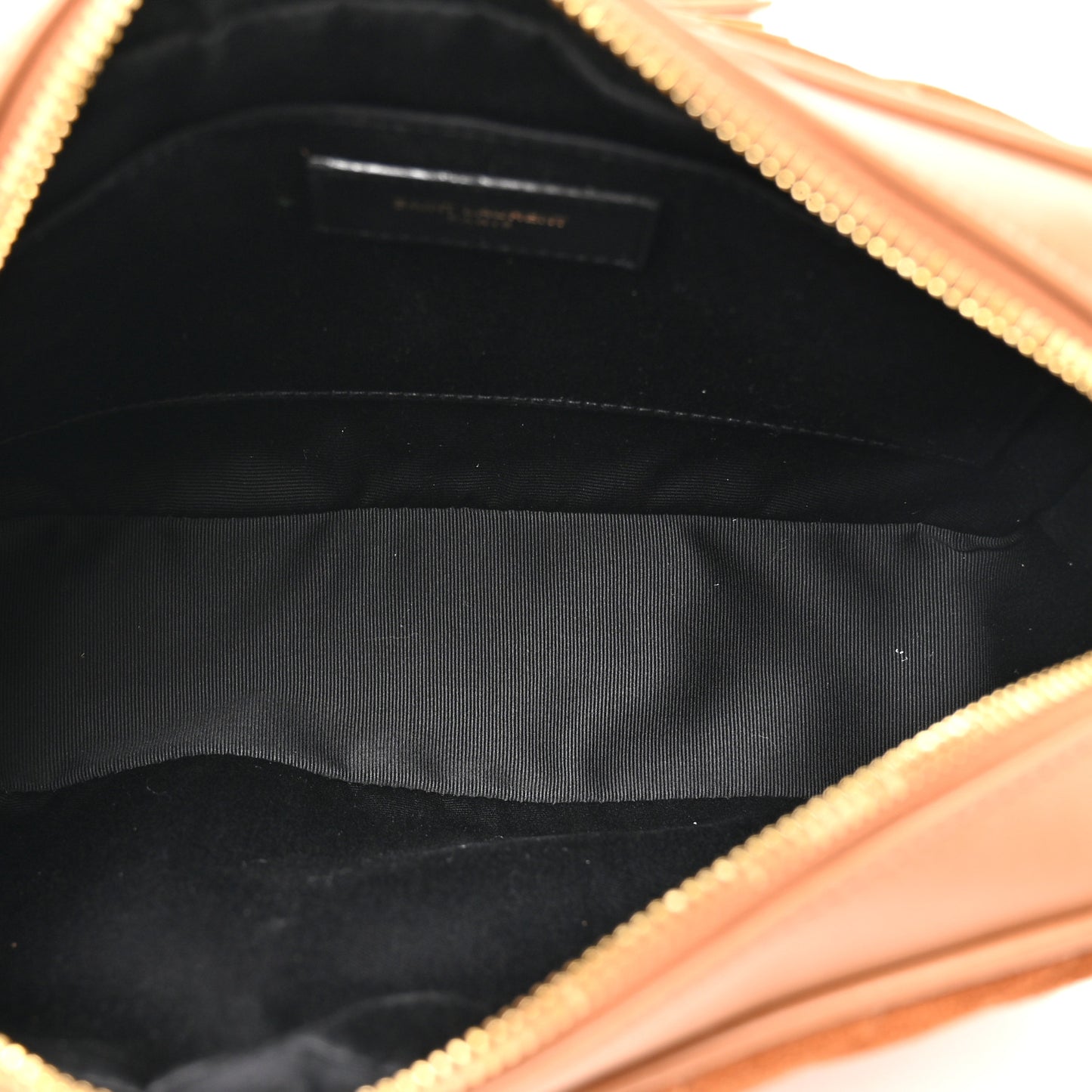 Suede Matelasse Monogram Lou Camera Bag Cinnamon