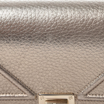 Christian Dior Metallic Grained Calfskin Diorama Wallet on Chain Pouch Light Gold 9 of 10