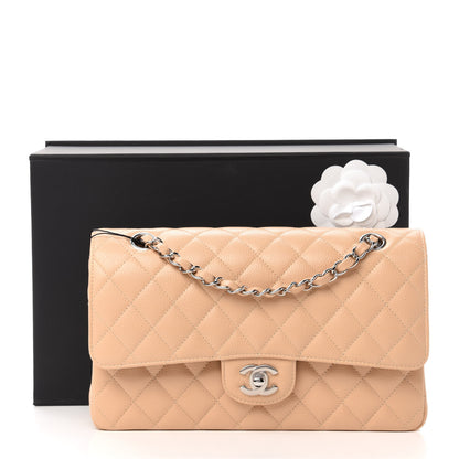 Chanel Caviar Quilted Medium Double Flap Beige Clair 11 of 11