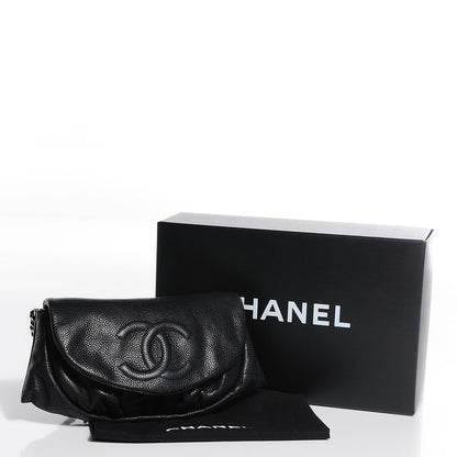 Chanel Caviar Half Moon Wallet On Chain WOC Black 9 of 9