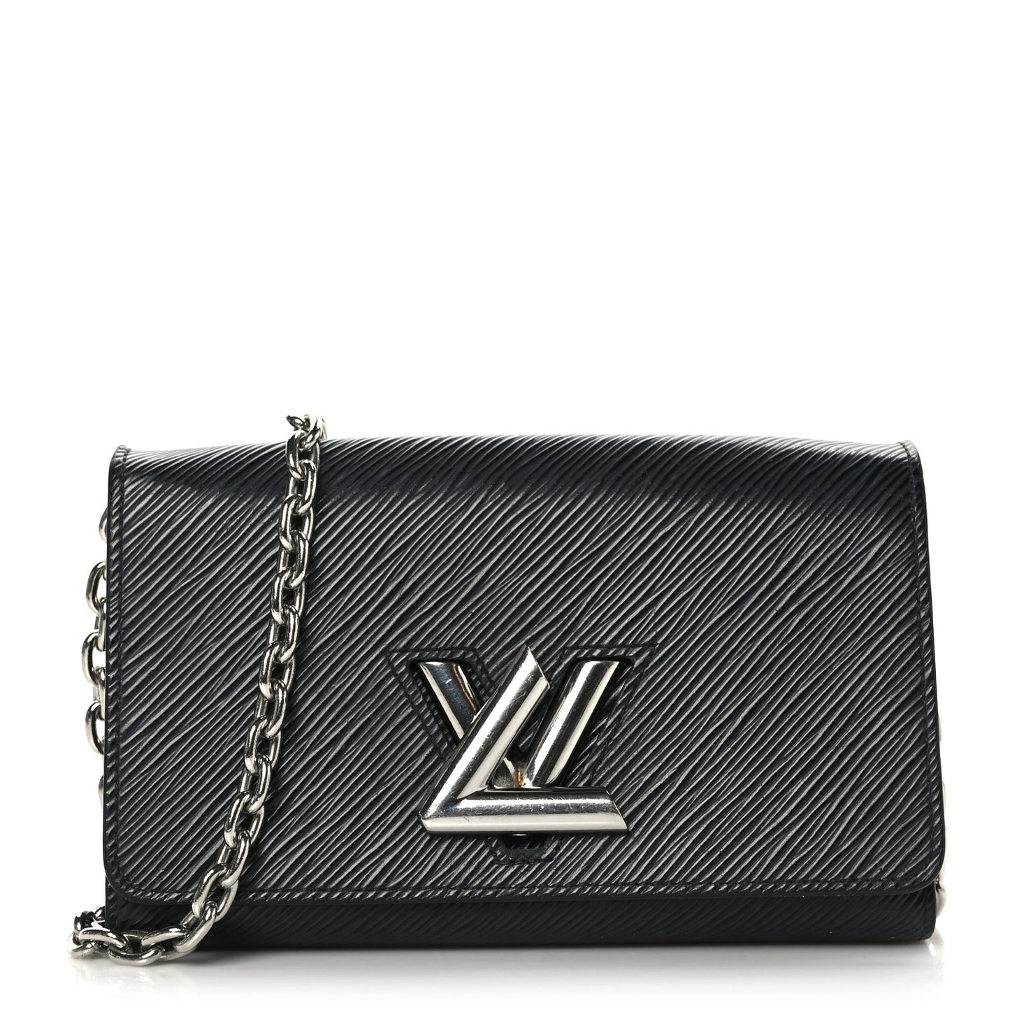 Epi Twist Chain Wallet Black