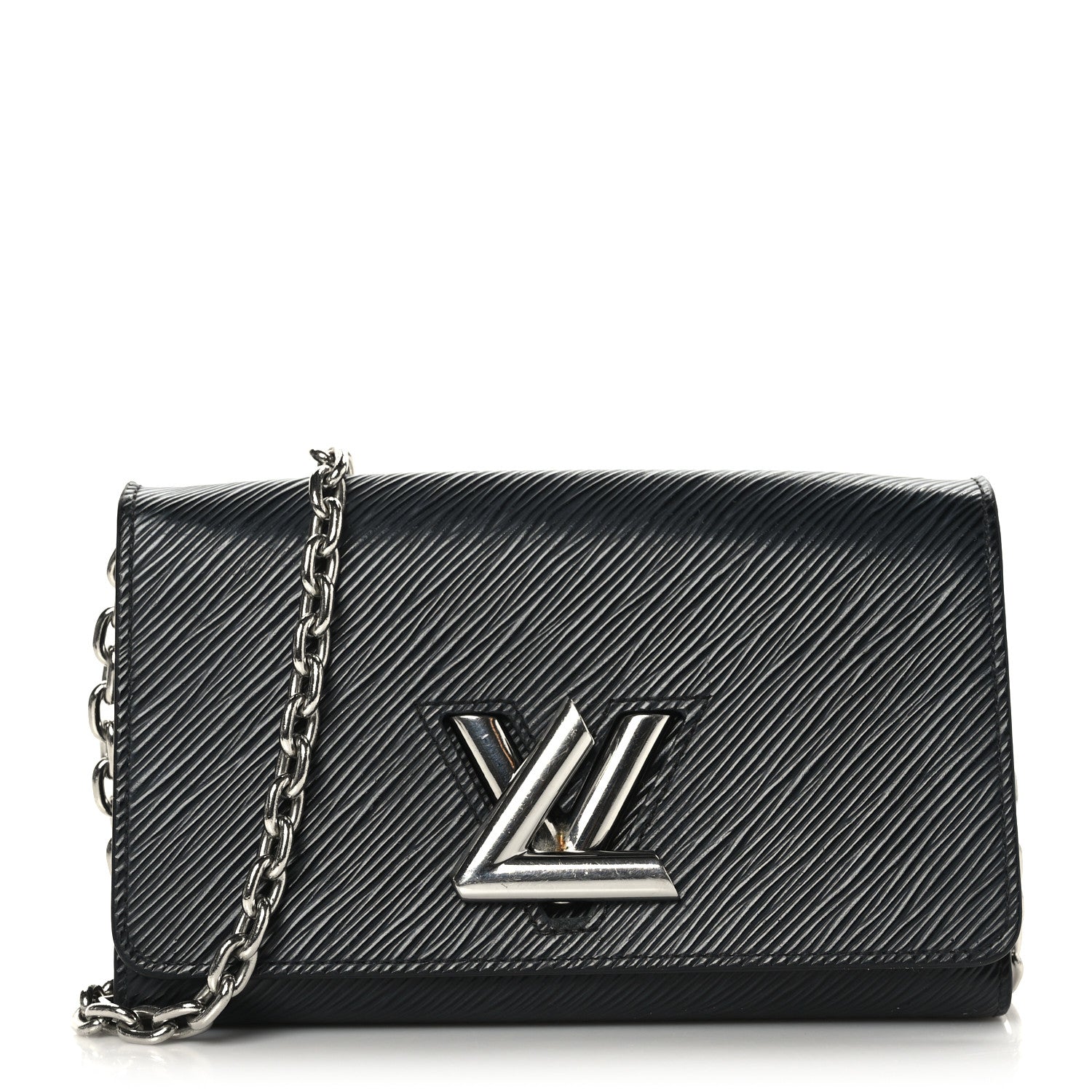 Louis Vuitton Epi Twist Chain Wallet Black 1 of 8