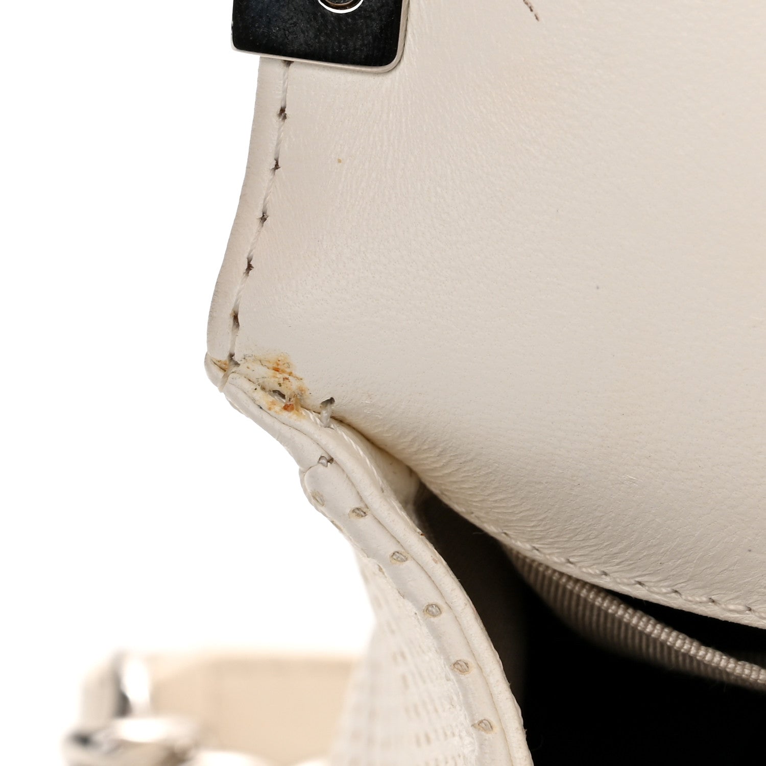 Chanel Lambskin Perforated Medium Boy Flap White 19 of 20