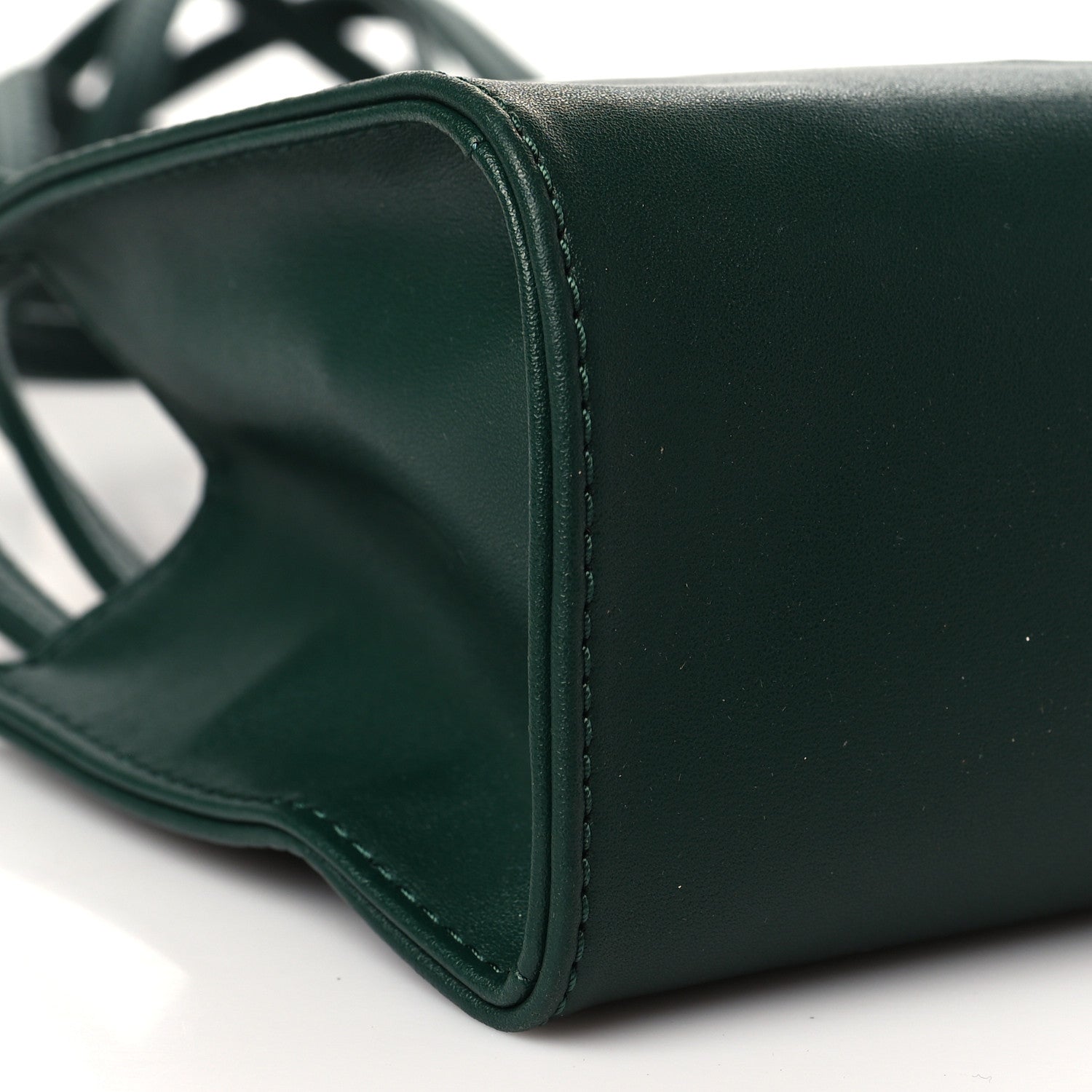 Telfar Vegan Leather Small Shopping Bag Dark Olive 8 of 9