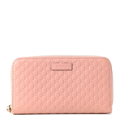 Gucci Microguccissima Zip Around Wallet Soft Pink 1 of 7