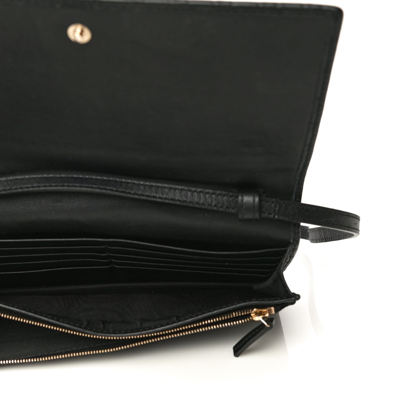Microguccissima Crossbody Wallet Black