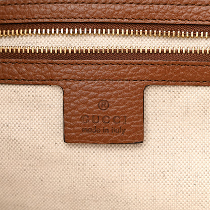 Gucci New Denim GG Monogram Medium Ophidia Shopping Tote Blue Tea Cuir 6 of 10