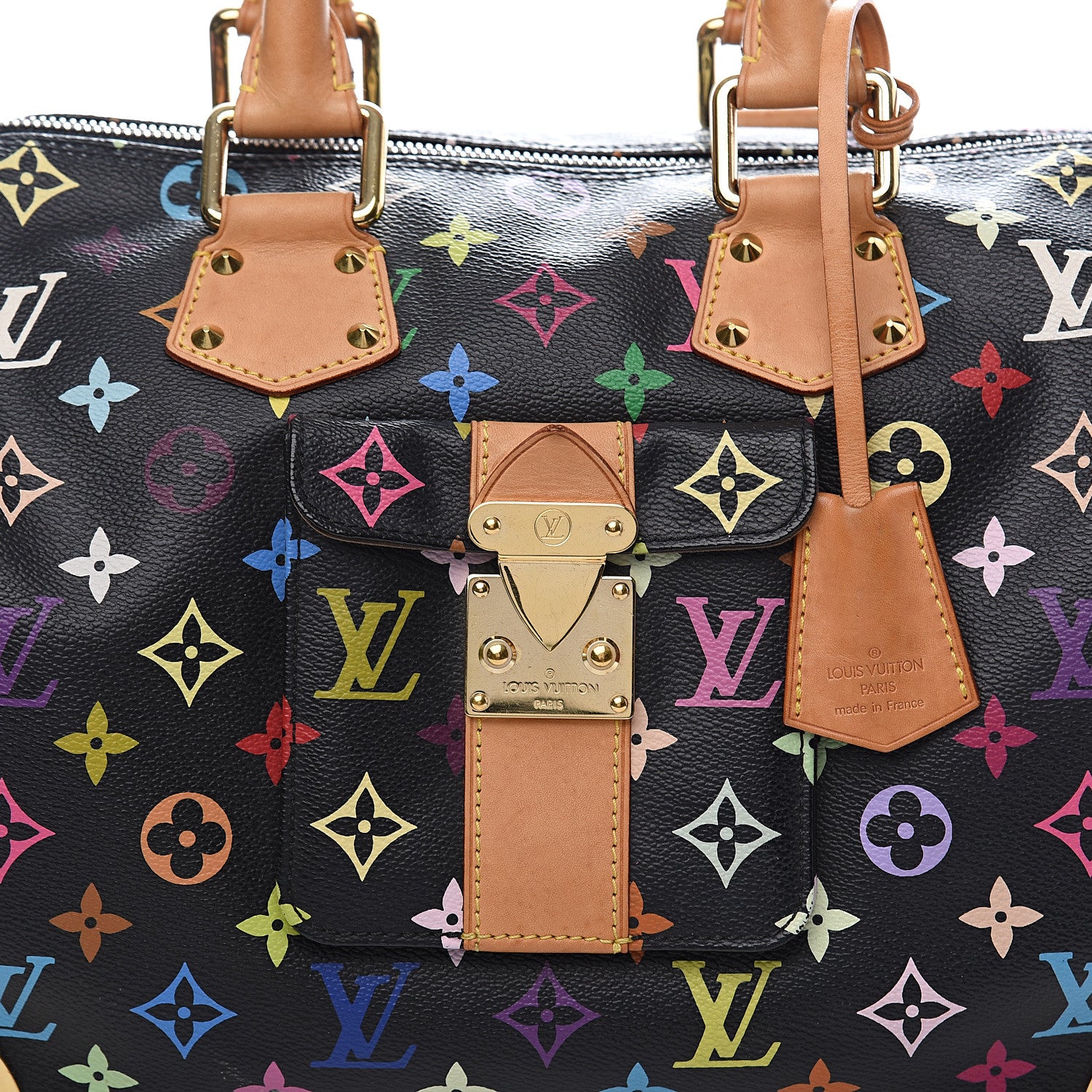 Louis Vuitton Monogram Multicolor Speedy 30 Black 9 of 17