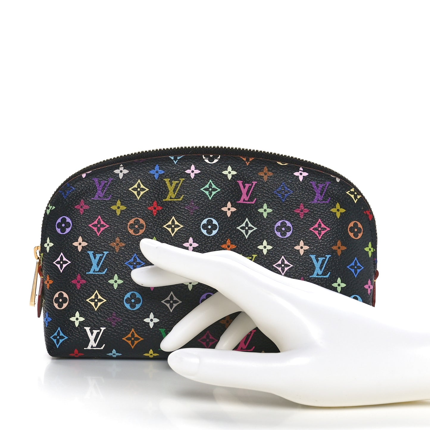 Monogram Multicolor Cosmetic Pouch Black Grenade