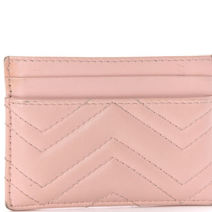 Gucci Calfskin Matelasse GG Marmont Card Holder Perfect Pink 11 of 12