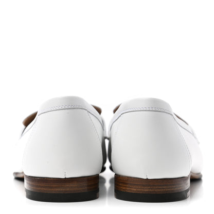 Hermes Calfskin Womens Paris Loafers 38 White 4 of 7