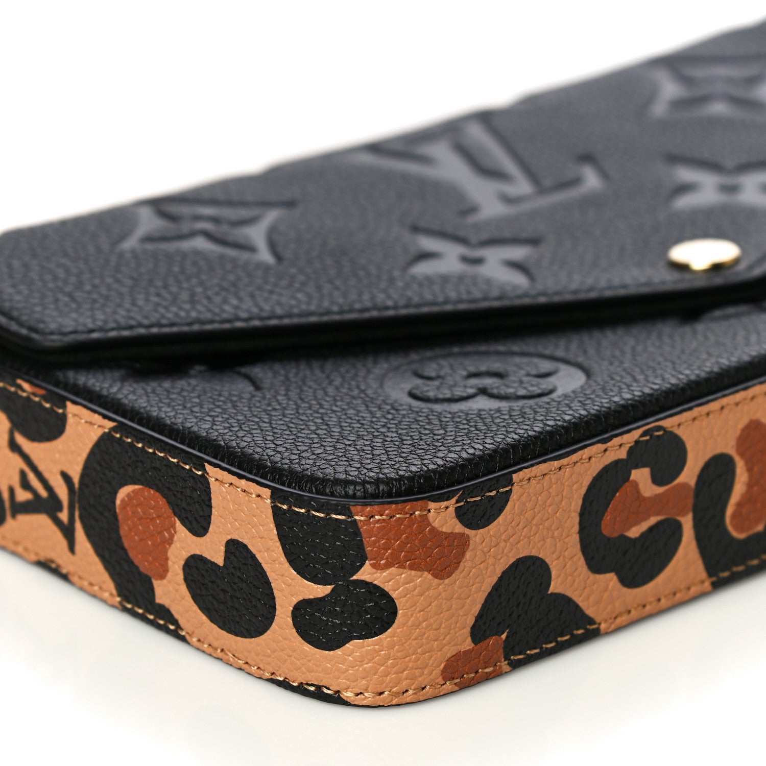 Louis Vuitton Empreinte Monogram Giant Wild At Heart Felicie Pochette Black 4 of 9
