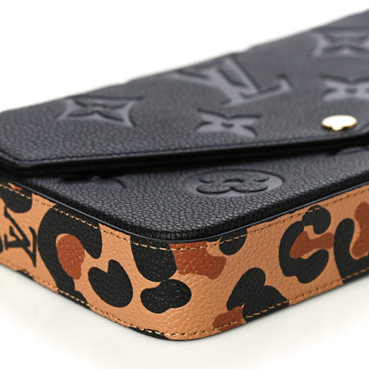 Louis Vuitton Empreinte Monogram Giant Wild At Heart Felicie Pochette Black 4 of 9