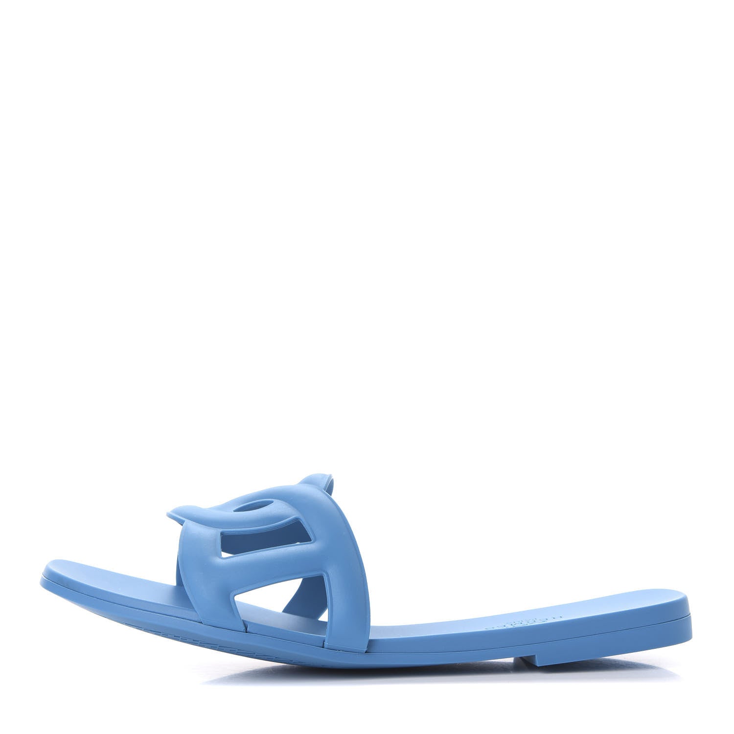 Hermes Rubber Aloha Sandals 38 Blue Vif 1 of 9