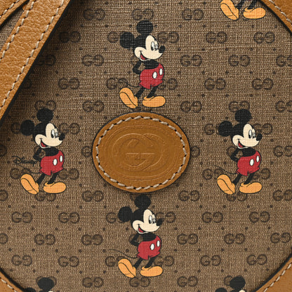 Gucci X DISNEY Mini Vintage GG Supreme Monogram Mickey Mouse Round Shoulder Bag Beige Vintage Sun Oil 8 of 11