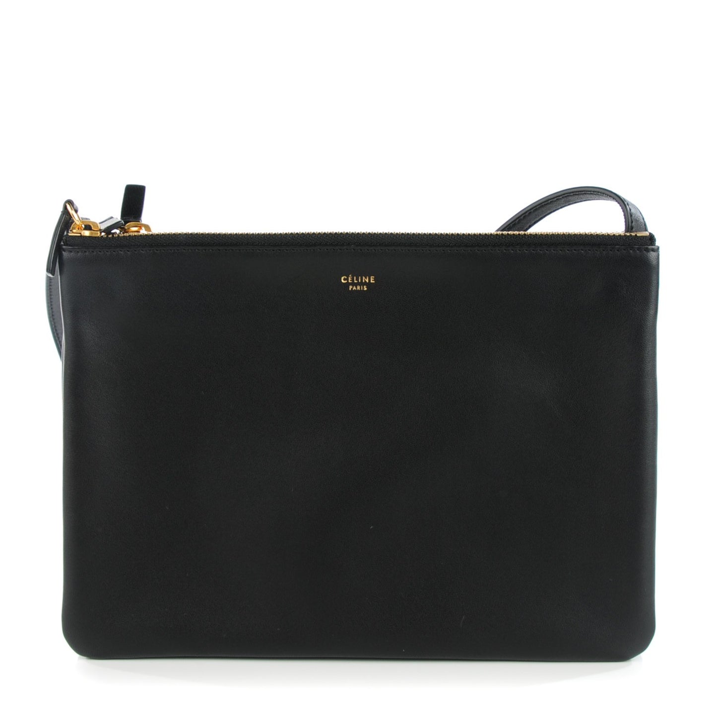 Lambskin Large Trio Crossbody Bag Black