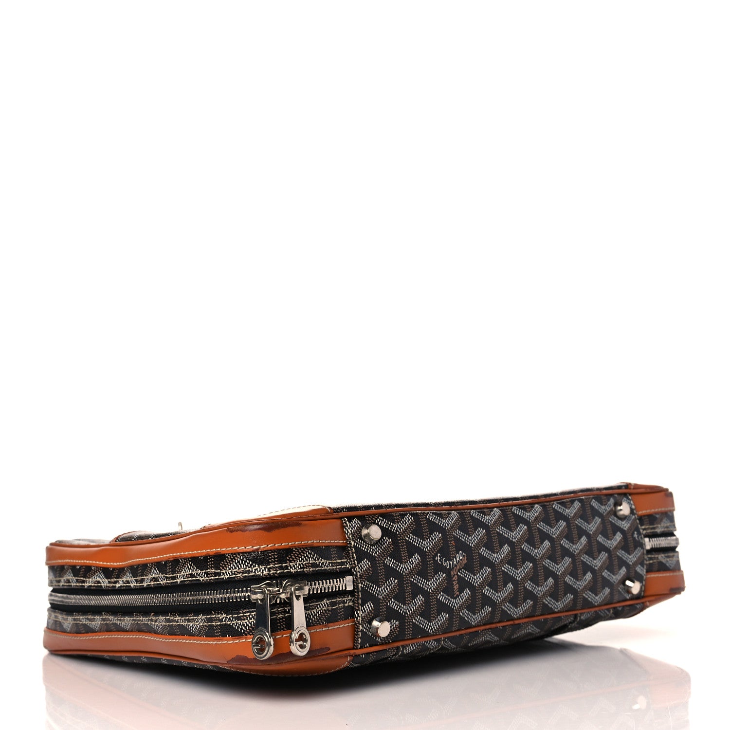 Goyard Goyardine Ambassade PM Briefcase Black Gold 3 of 19