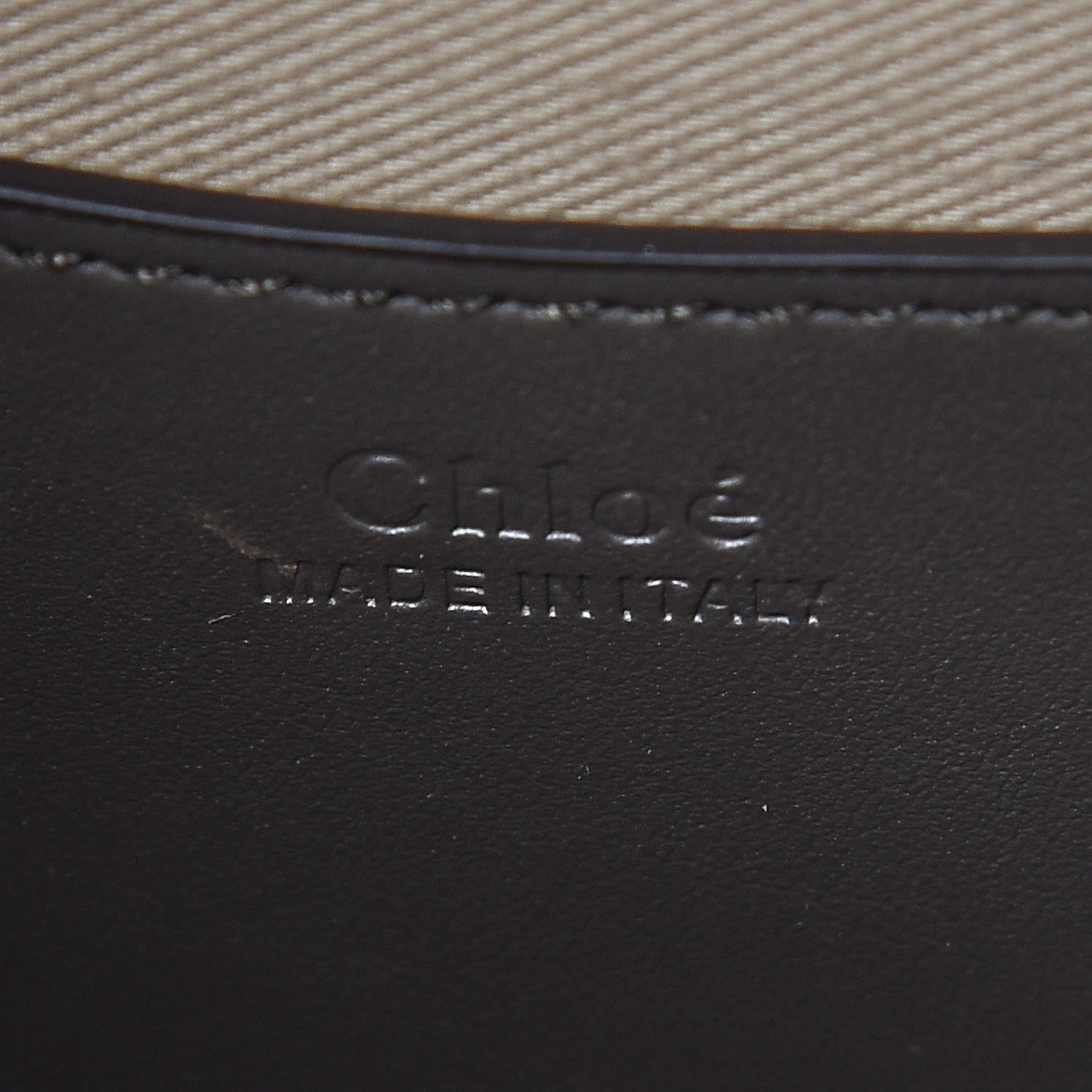 Chloe Calfskin Crocodile Embossed Small Tess Bag Profound Brown 6 of 7