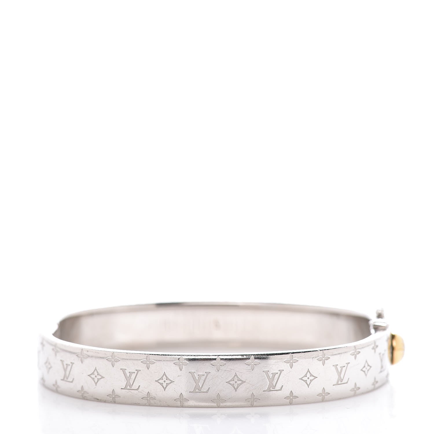 Louis Vuitton Palladium Monogram Nanogram Cuff S 3 of 7