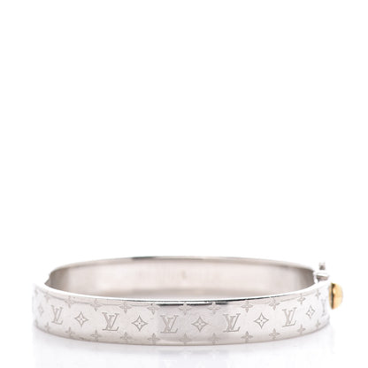 Louis Vuitton Palladium Monogram Nanogram Cuff S 3 of 7