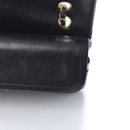 Chanel Lambskin Quilted Medium Double Flap Black 13 of 19
