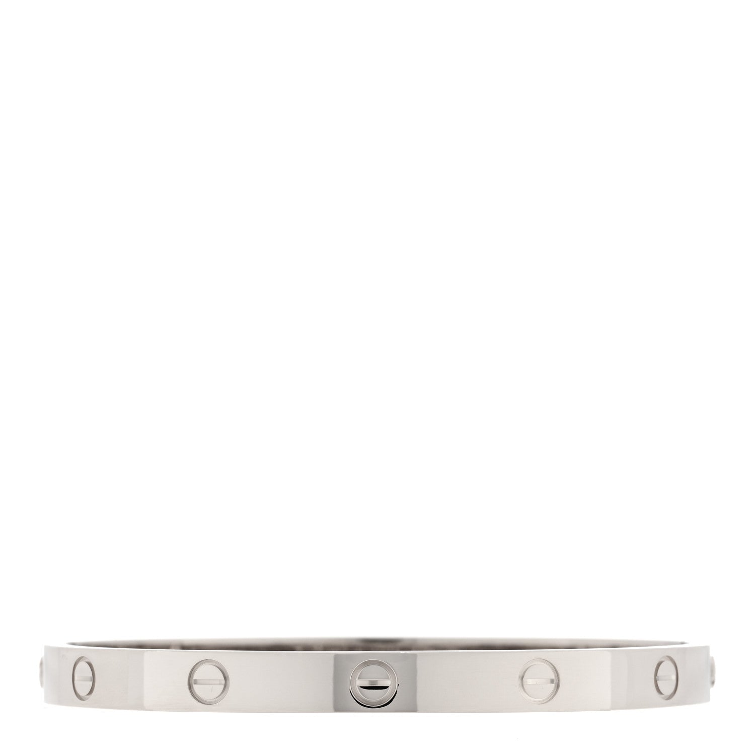 Cartier 18K White Gold LOVE Bracelet 19 2 of 5