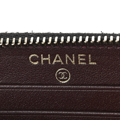 Chanel Caviar Quilted Medium Zip Around Wallet Black 9 of 13